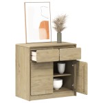 vidaXL Dulap "SAUDA", stejar, 80x43x75,5 cm, lemn masiv de pin vidaXL Dulap "SAUDA", stejar, 80x43x75,5 cm, lemn masiv de pin