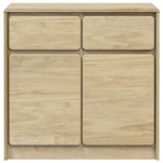 vidaXL Dulap "SAUDA", stejar, 80x43x75,5 cm, lemn masiv de pin vidaXL Dulap "SAUDA", stejar, 80x43x75,5 cm, lemn masiv de pin