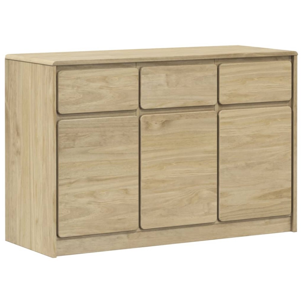 vidaXL Dulap "SAUDA", stejar, 114x43x75,5 cm, lemn masiv de pin