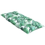 vidaXL Perne de scaun spătar înalt, 2 buc, model frunze, textil Oxford