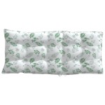 vidaXL Perne de scaun spătar înalt, 2 buc, model frunze, textil Oxford