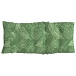 vidaXL Perne de scaun spătar înalt, 2 buc, model frunze, textil Oxford