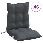 vidaXL Perne scaun cu spătar mic, 6 buc., antracit, textil oxford