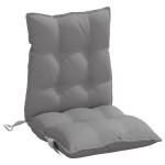 vidaXL Perne scaun cu spătar mic, 4 buc., gri, textil oxford vidaXL Perne scaun cu spătar mic, 4 buc., gri, textil oxford