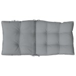 vidaXL Perne scaun cu spătar mic, 4 buc., gri, textil oxford vidaXL Perne scaun cu spătar mic, 4 buc., gri, textil oxford