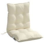vidaXL Perne scaun cu spătar mic, 2 buc., crem, textil oxford vidaXL Perne scaun cu spătar mic, 2 buc., crem, textil oxford