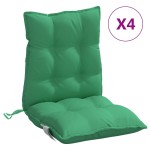vidaXL Perne scaun cu spătar mic, 4 buc., verde, textil oxford vidaXL Perne scaun cu spătar mic, 4 buc., verde, textil oxford