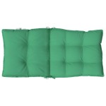 vidaXL Perne scaun cu spătar mic, 4 buc., verde, textil oxford vidaXL Perne scaun cu spătar mic, 4 buc., verde, textil oxford