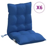 vidaXL Perne scaun spătar mic, 6 buc albastru regal, țesătură Oxford vidaXL Perne scaun spătar mic, 6 buc albastru regal, țesătură Oxford