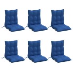 vidaXL Perne scaun spătar mic, 6 buc albastru regal, țesătură Oxford vidaXL Perne scaun spătar mic, 6 buc albastru regal, țesătură Oxford