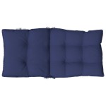 vidaXL Perne scaune cu spătar jos, 2 buc., bleumarin, textil oxford vidaXL Perne scaune cu spătar jos, 2 buc., bleumarin, textil oxford