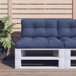 vidaXL Pernă de paleți, bleumarin, 120x40x12 cm, material textil vidaXL Pernă de paleți, bleumarin, 120x40x12 cm, material textil