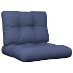 vidaXL Set pernă de paleți, bleumarin, 60x40x12 cm, material textil vidaXL Set pernă de paleți, bleumarin, 60x40x12 cm, material textil