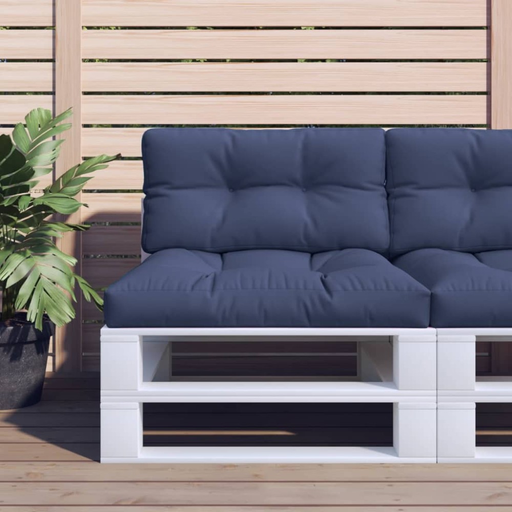 vidaXL Perne de paleți, 2 buc., bleumarin, material textil