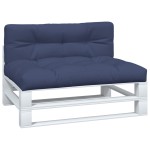vidaXL Perne de paleți, 2 buc., bleumarin, material textil