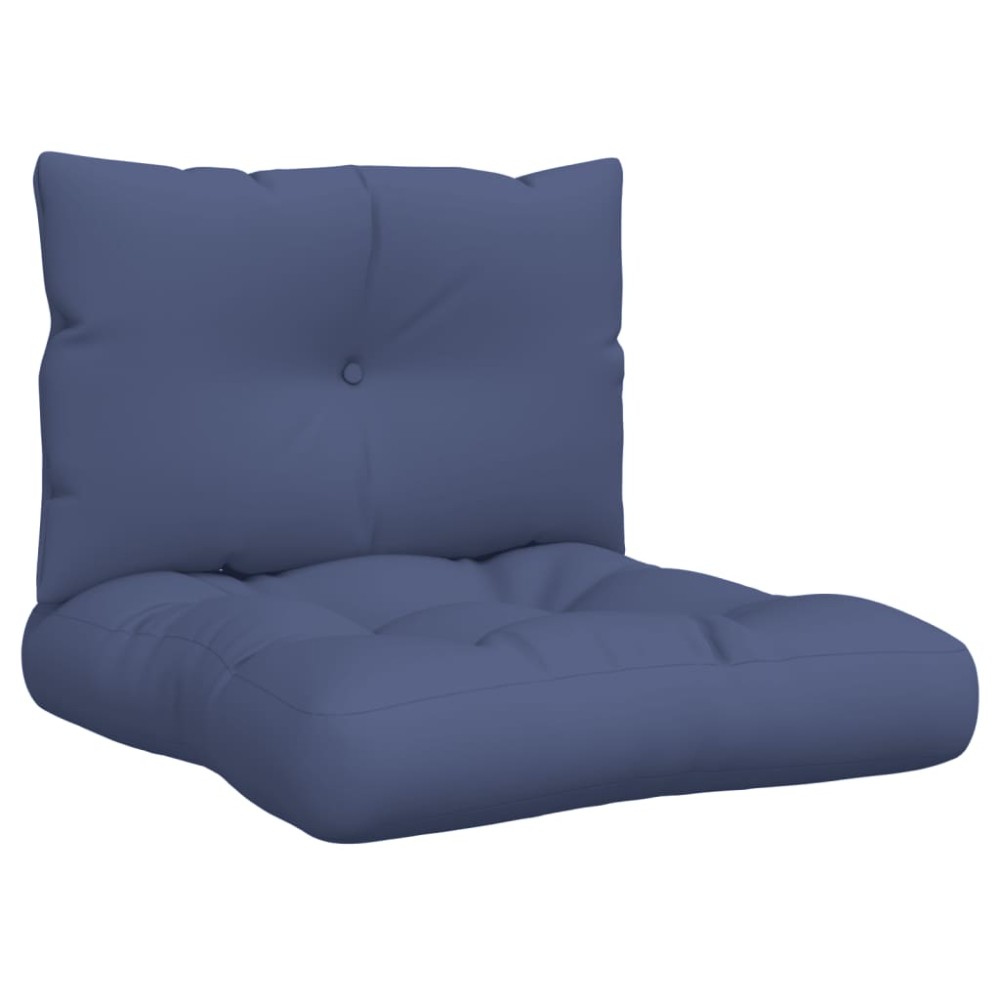 vidaXL Set pernă de paleți, bleumarin, 60x38x13 cm, material textil
