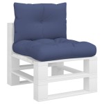 vidaXL Set pernă de paleți, bleumarin, 60x38x13 cm, material textil
