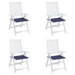 vidaXL Perne pentru paleți 4 buc. bleumarin, 40x40x4 cm, textil Oxford