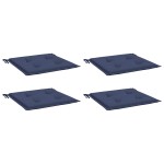 vidaXL Perne pentru paleți 4 buc. bleumarin, 50x50x4 cm, textil Oxford