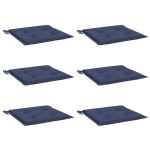 vidaXL Perne pentru paleți 6 buc. bleumarin, 50x50x4 cm, textil Oxford