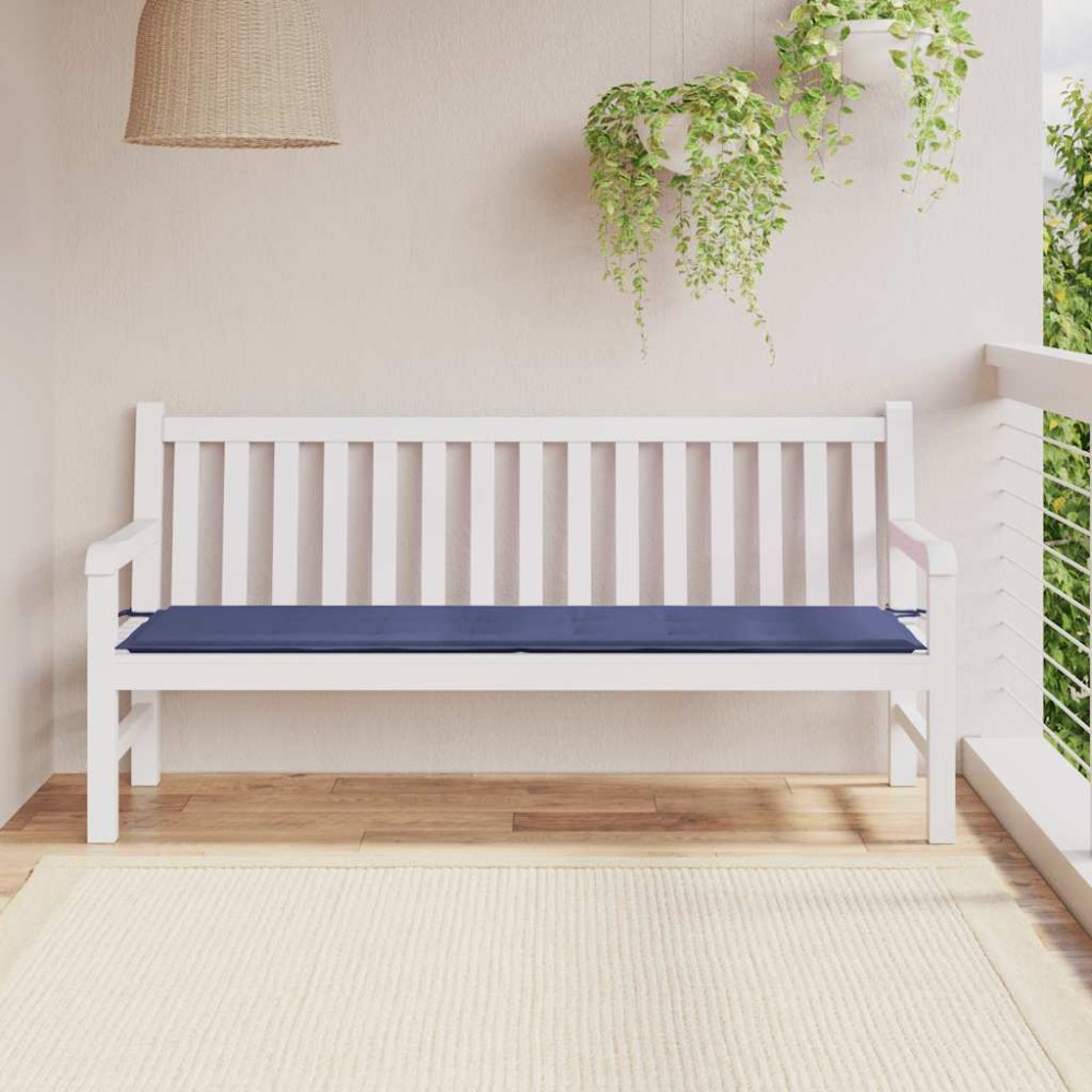 vidaXL Pernă de bancă de grădină bleumarin, 180x50x4 cm, textil oxford