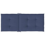 vidaXL Perne scaune cu spătar înalt, 4 buc., bleumarin, textil vidaXL Perne scaune cu spătar înalt, 4 buc., bleumarin, textil