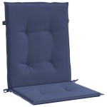 vidaXL Perne pentru scaune cu spătar jos, 6 buc., bleumarin, textil