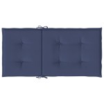 vidaXL Perne pentru scaune cu spătar jos, 6 buc., bleumarin, textil