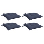 vidaXL Perne de scaun 4 buc. bleumarin 50x50x7 cm textil oxford