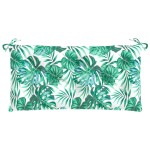 vidaXL Pernă pentru bancă, model frunze, 100x50x7 cm, textil oxford