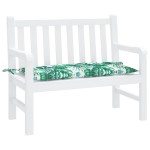 vidaXL Pernă pentru bancă, model frunze, 100x50x7 cm, textil oxford