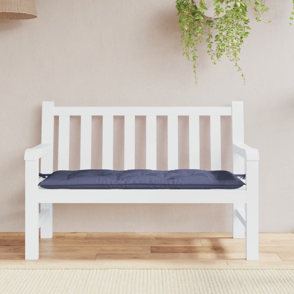 vidaXL Pernă bancă de grădină, bleumarin, 120x50x7cm, textil oxford