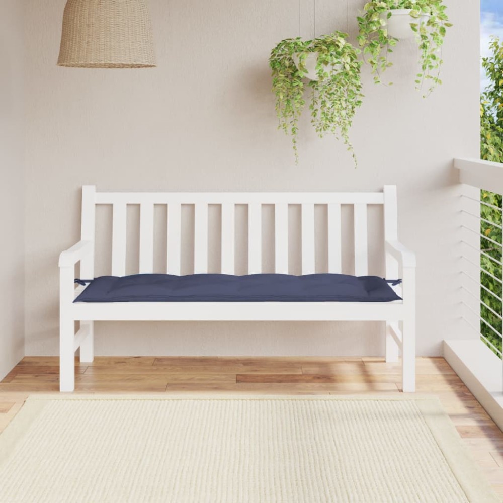 vidaXL Pernă bancă de grădină, bleumarin, 150x50x7cm, textil oxford
