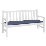 vidaXL Pernă bancă de grădină, bleumarin, 150x50x7cm, textil oxford