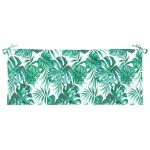 vidaXL Perne bancă de grădină 2 buc. model frunze 120x50x7 cm textil