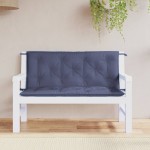 vidaXL Perne bancă de grădină 2buc. bleumarin 120x50x7cm textil oxford vidaXL Perne bancă de grădină 2buc. bleumarin 120x50x7cm textil oxford