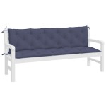 vidaXL Perne bancă de grădină 2buc. bleumarin 180x50x7cm textil oxford