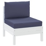 vidaXL Perne de paleți, 2 buc., bleumarin, material textil