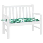 vidaXL Pernă bancă de grădină model frunze, 110x50x7 cm, textil oxford vidaXL Pernă bancă de grădină model frunze, 110x50x7 cm, textil oxford