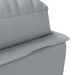 vidaXL Șezlong cu perne, gri deschis, material textil