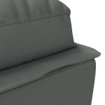 vidaXL Șezlong cu perne, gri închis, material textil vidaXL Șezlong cu perne, gri închis, material textil