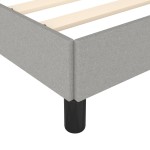 vidaXL Cadru de pat fără saltea țesătură gri deschis 120x190 cm