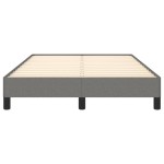 vidaXL Cadru de pat fără saltea gri închis 120x190 cm țesătură