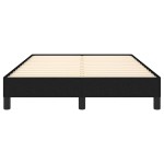 vidaXL Cadru de pat fără saltea Negru 120x190 cm țesătură