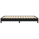 vidaXL Cadru de pat fără saltea Negru 120x190 cm țesătură