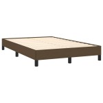 vidaXL Cadru de pat fără saltea țesătură maro 120x190 cm țesătură