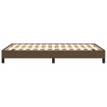 vidaXL Cadru de pat fără saltea țesătură maro 120x190 cm țesătură