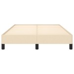 vidaXL Cadru de pat fără saltea cremă 120x190 cm țesătură
