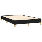 vidaXL Cadru de pat fără saltea Negru 120x190 cm țesătură