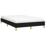 vidaXL Cadru de pat fără saltea Negru 120x190 cm țesătură